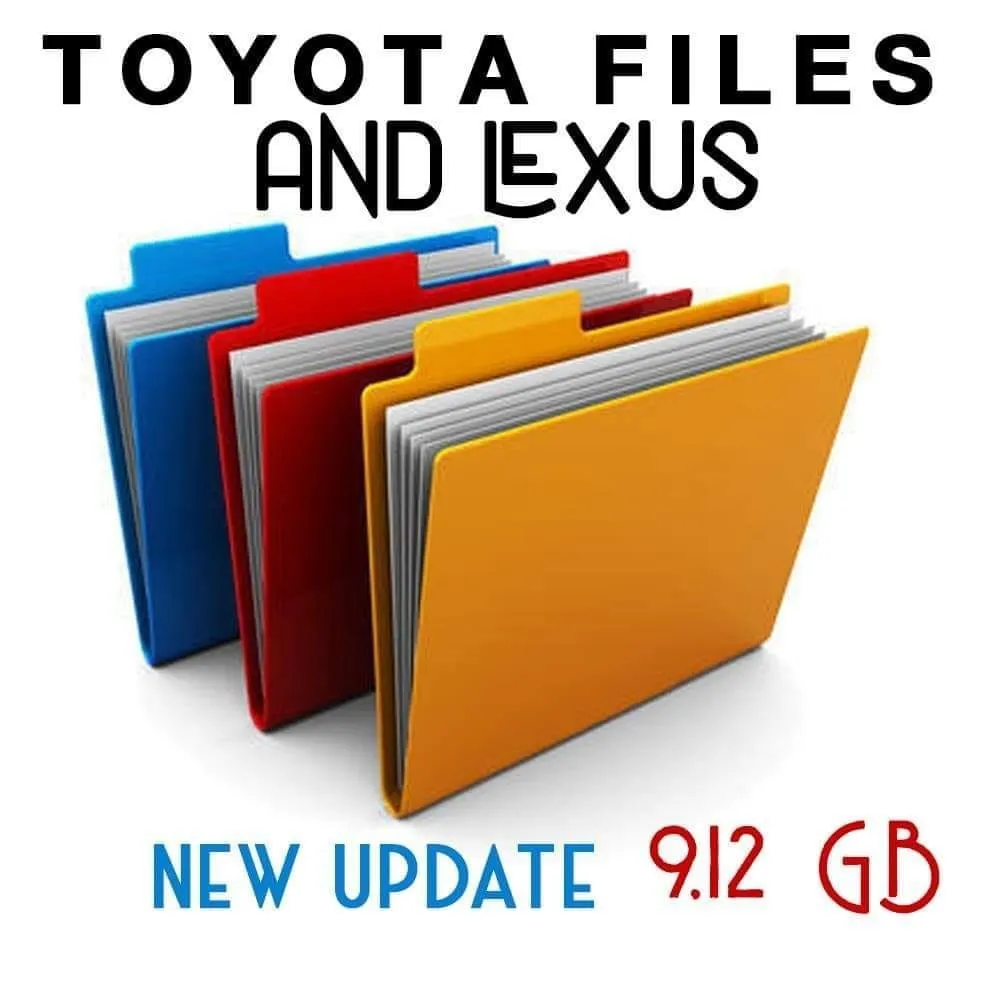 PACK Database TOYOTA LEXUS Stock Files Collection - Image 1