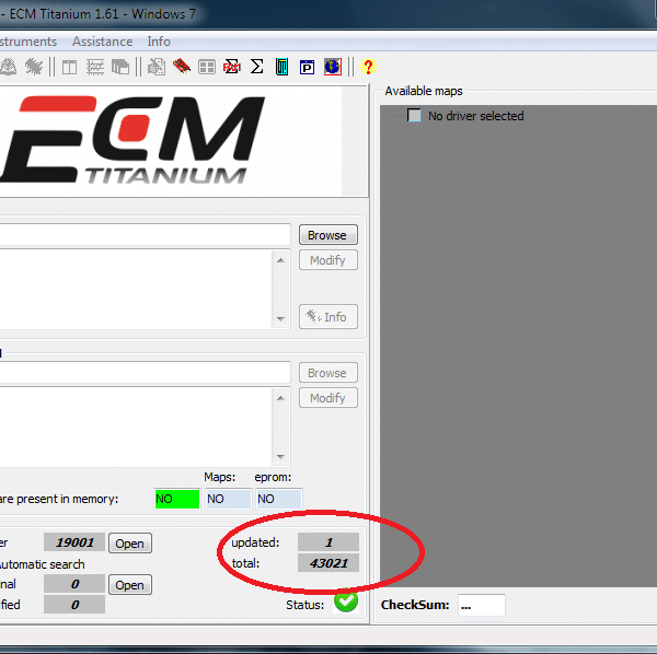 ECM 1.61 with 40k drivers