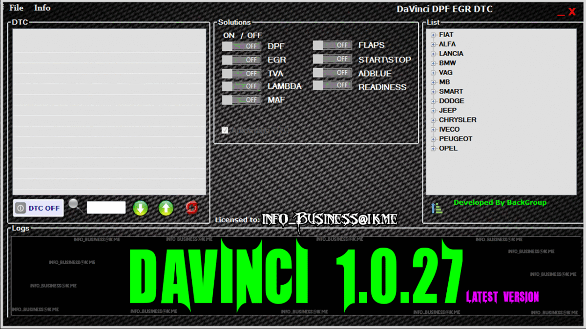 DAVINCI 1.0.27 - Image 1