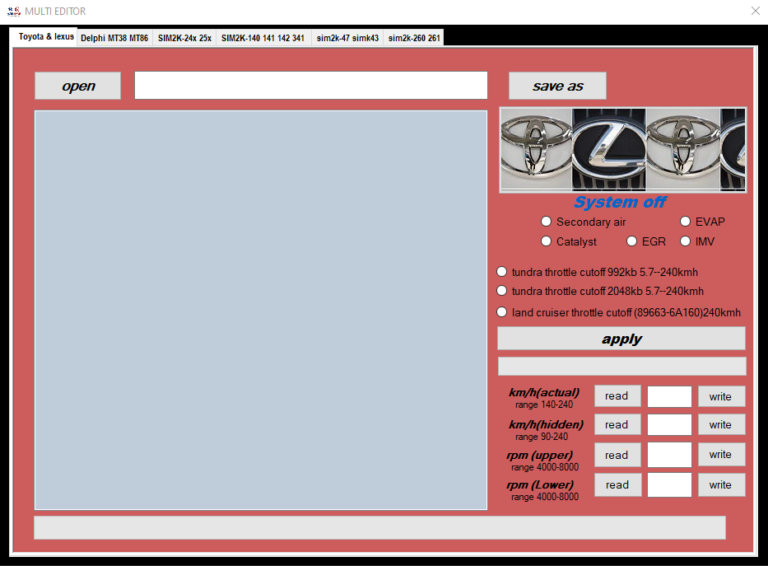 MULTI EDITOR | AUTO-XDIAG