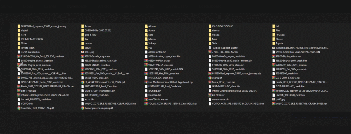 Airbag Programs SRS Software Delete Repair Crash & Data Resetting Clear Dumps - Image 2