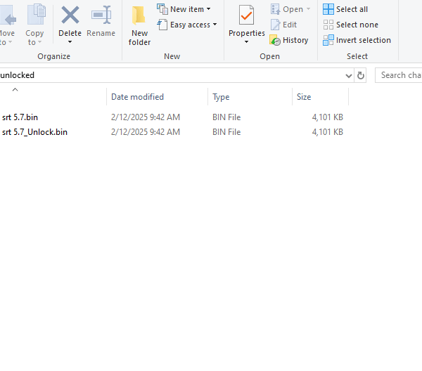 chalanger 5.7 Locked and unlocked files